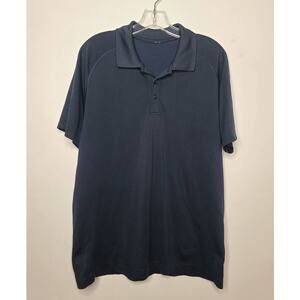 Lululemon navy blue polo shirt - large